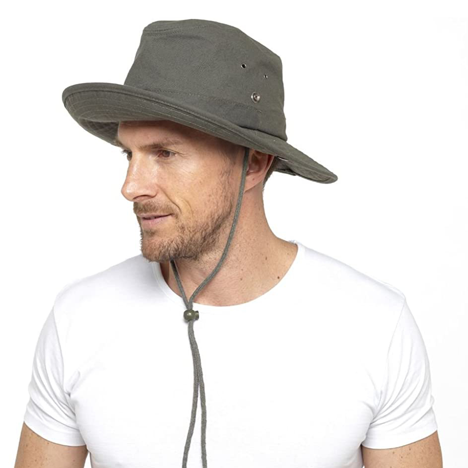 Hats 4 Heads - Mens Safari Hat in Khaki
